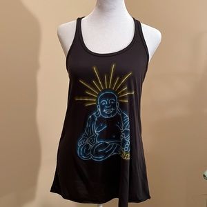 Slightly Buddha yoga tank.